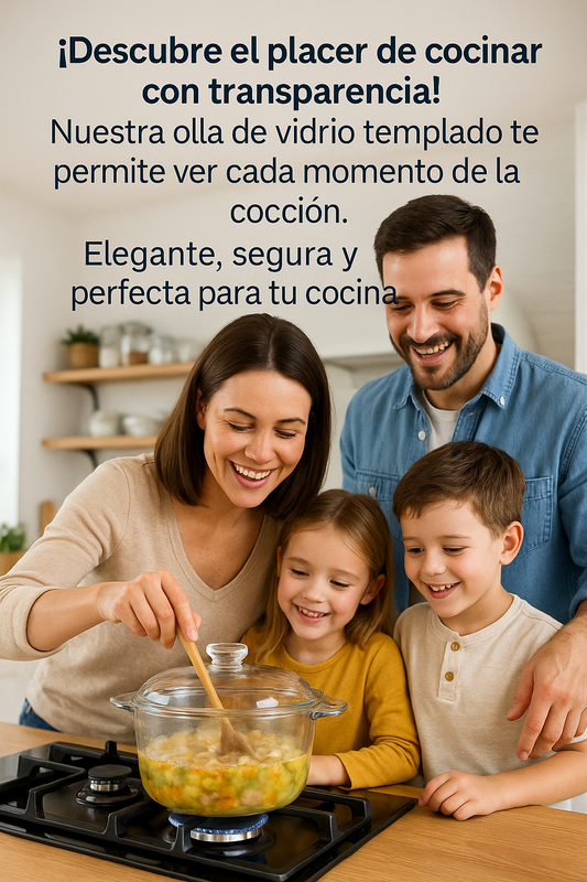 Olla en vidrio 1.5 litros